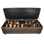MJL Furniture-Sole Secret Obsession Diamond-tufted Shoe Storage Bench