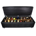 MJL Furniture-Sole Secret Obsession Diamond-tufted Shoe Storage Bench