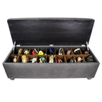 MJL Furniture-Sole Secret Obsession Diamond-tufted Shoe Storage Bench