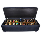 MJL Furniture-Sole Secret Obsession Diamond-tufted Shoe Storage Bench