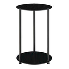Convenience Concepts Designs2Go Classic Glass 2 Tier Round End Table