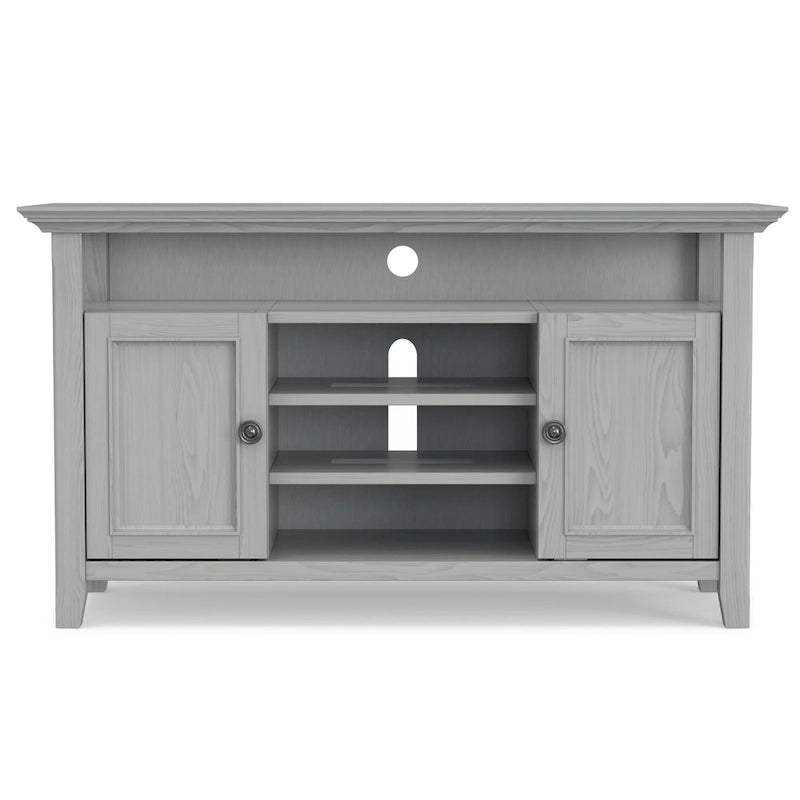 WYNDENHALL Halifax 54 inch Wide Solid Wood Transitional TV Stand - 54 W x 18.9 D x 31.9 H