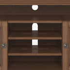 WYNDENHALL Halifax 54 inch Wide Solid Wood Transitional TV Stand - 54 W x 18.9 D x 31.9 H