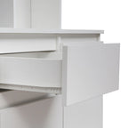 74 Freestanding Kitchen Pantry Cabinet Cupboard with 6 Doors,3 Shelves and 2 Drawer, Laundry Room Storage