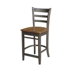 36 in Solid Wood Round Top Counter Height Dining Table with 4 Stools