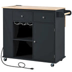 Kitchen Island with Power Outlet