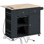 Kitchen Island with Power Outlet