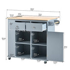 Kitchen Island with Power Outlet