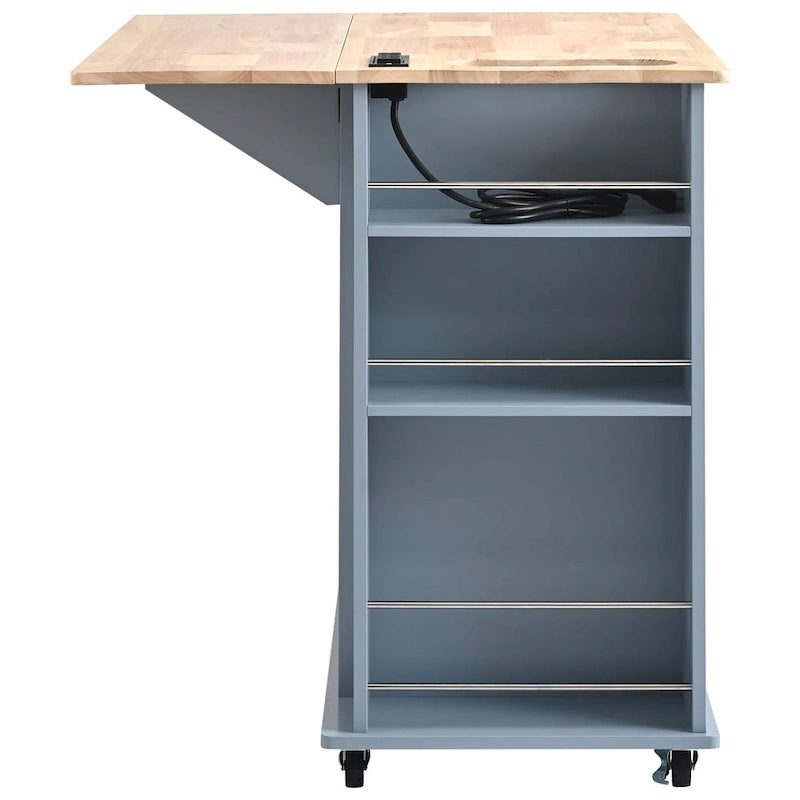 Kitchen Island with Power Outlet