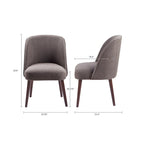 Madison Park Larkin Rounded Back Dining Chair - 22.25w x 24.5d x 34.6h