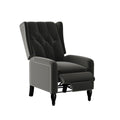 Gracewood Hollow Bea Velvet Wingback Push Back Recliner Chair