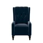Gracewood Hollow Bea Velvet Wingback Push Back Recliner Chair