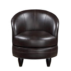 Steve Silver Stella Faux Leather Swivel Accent Chair