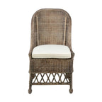 Natural Rattan Cushioned Dining Accent Chair by East at Main