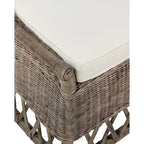 Natural Rattan Cushioned Dining Accent Chair by East at Main