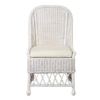 Natural Rattan Cushioned Dining Accent Chair by East at Main