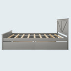 King Size Wooden Platform Bed