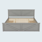 King Size Wooden Platform Bed