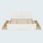 King Size Wooden Platform Bed