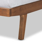 Jarlan Transitional Fabric Upholstered Wood Platform Bed-Light Grey