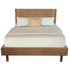 Alpine Furniture Easton Wood Platform Bed in Sand (Beige)
