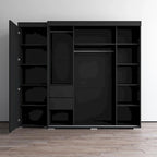 Aria 3D-EX Wardrobe with 3 Mirrors