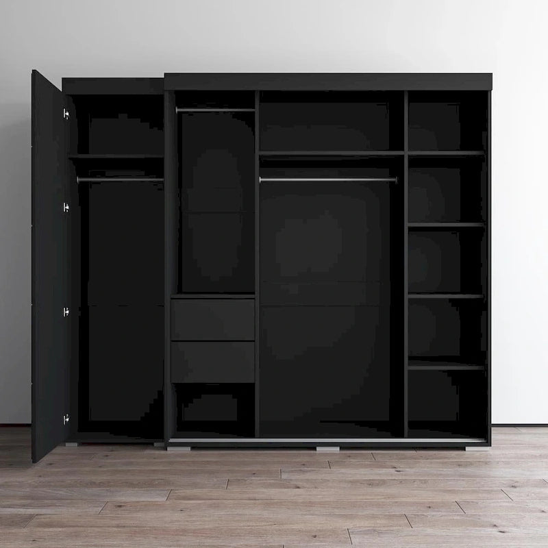 Aria 3D-EX Wardrobe with 3 Mirrors