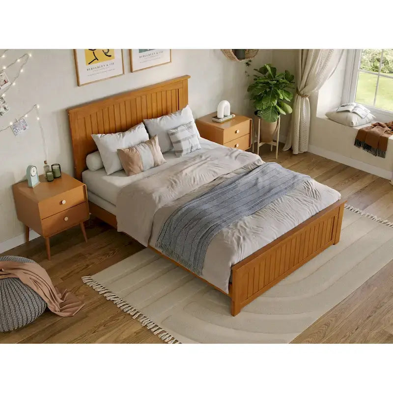 AFI, Nantucket Foundation Bed with Matching Footboard