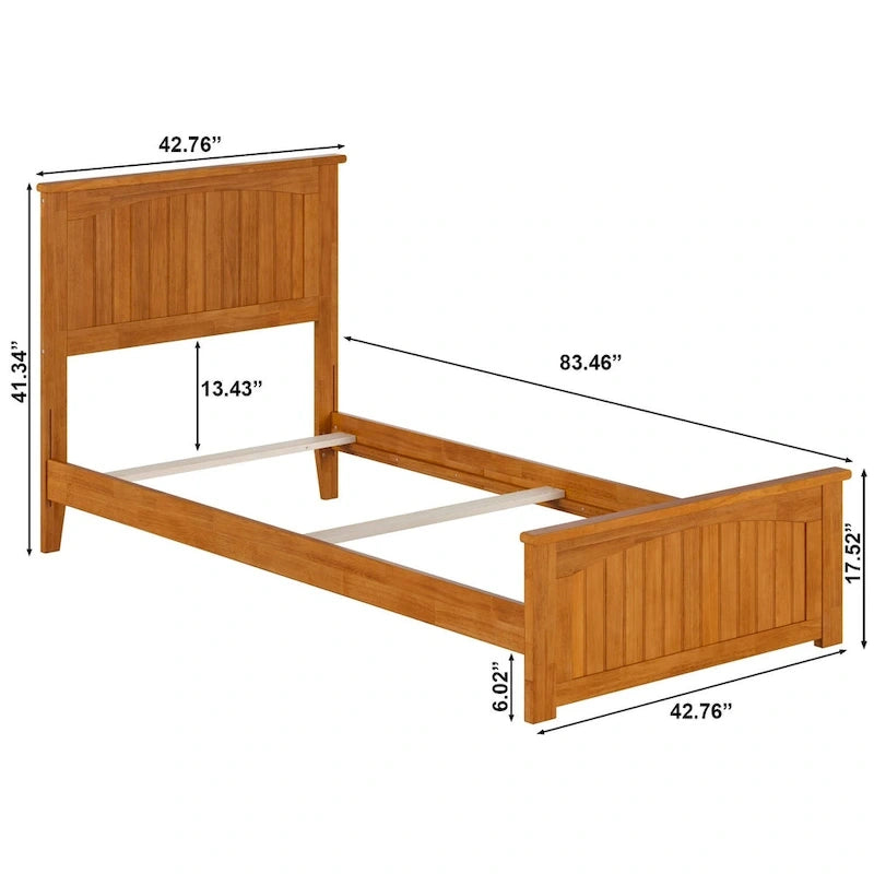 AFI, Nantucket Foundation Bed with Matching Footboard