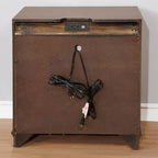 3 Drawers Wooden Nightstand