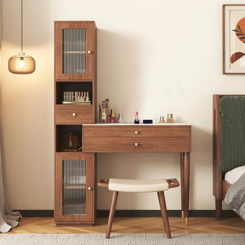 JASIWAY Modern Simple Makeup Vanity Dressing Table