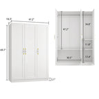 Kerrogee Grand Wardrobe/Armoire/Closet , 47.2 W x 69.7 H x 18.3 D