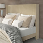 Velvet Upholstered Platform Bed Frame