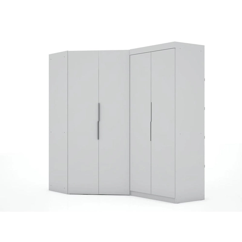 Mulberry 3.0 Sectional Modern Corner Wardrobe Closet Set of 2