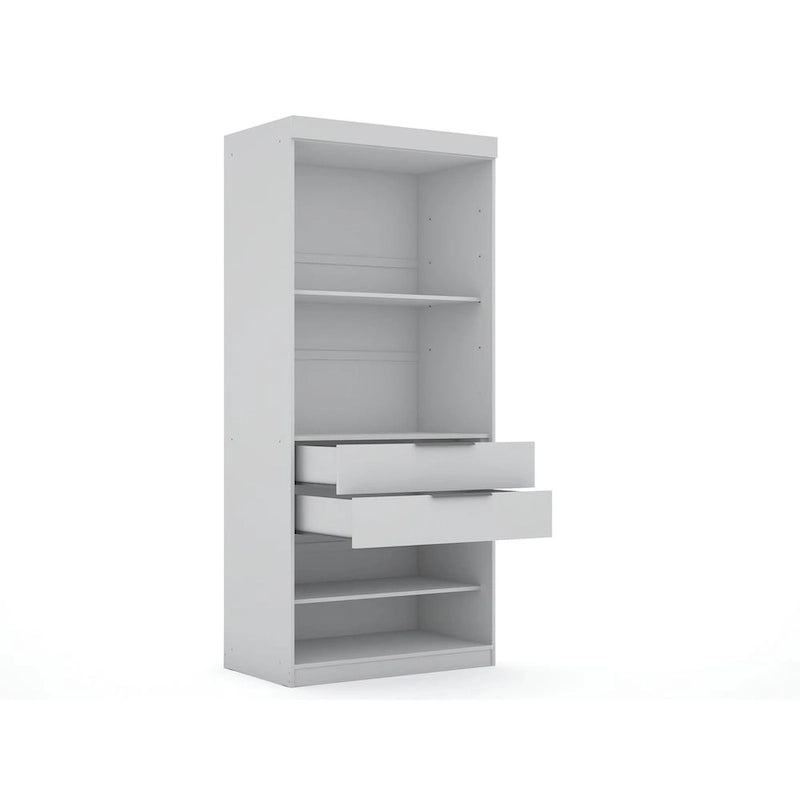 Mulberry 3.0 Sectional Modern Corner Wardrobe Closet Set of 2