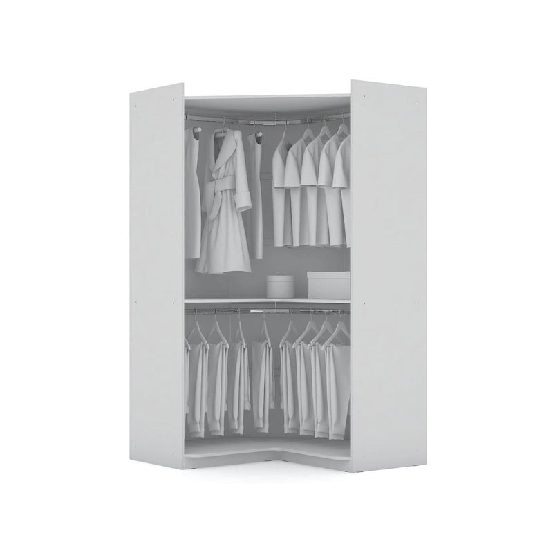 Mulberry 3.0 Sectional Modern Corner Wardrobe Closet Set of 2