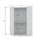 Mulberry 3.0 Sectional Modern Corner Wardrobe Closet Set of 2