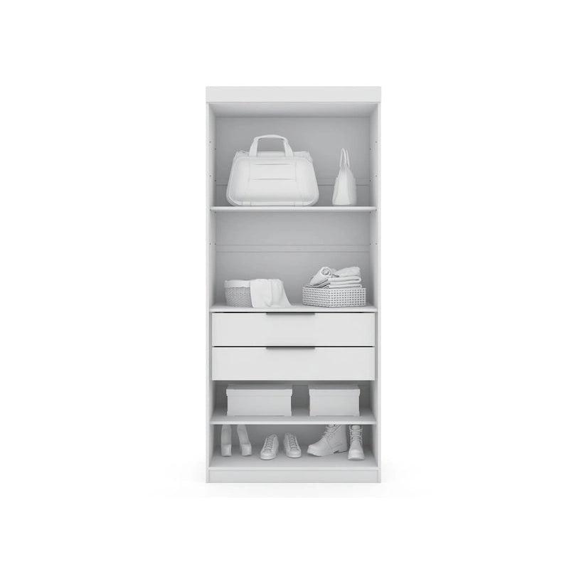 Mulberry 3.0 Sectional Modern Corner Wardrobe Closet Set of 2