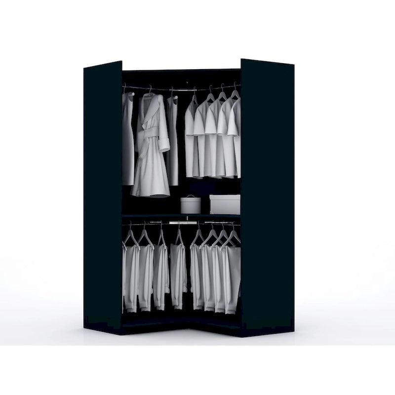 Mulberry 3.0 Sectional Modern Corner Wardrobe Closet Set of 2