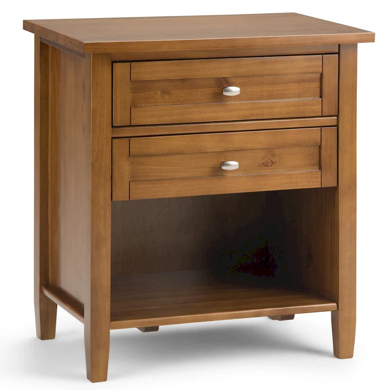 WYNDENHALL Norfolk 24 inch Wide Transitional Bedside Nightstand Table - 24 Inches wide