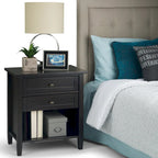 WYNDENHALL Norfolk 24 inch Wide Transitional Bedside Nightstand Table - 24 Inches wide