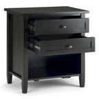 WYNDENHALL Norfolk 24 inch Wide Transitional Bedside Nightstand Table - 24 Inches wide