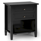 WYNDENHALL Norfolk 24 inch Wide Transitional Bedside Nightstand Table - 24 Inches wide