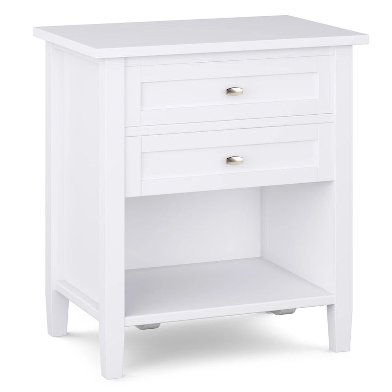 WYNDENHALL Norfolk 24 inch Wide Transitional Bedside Nightstand Table - 24 Inches wide