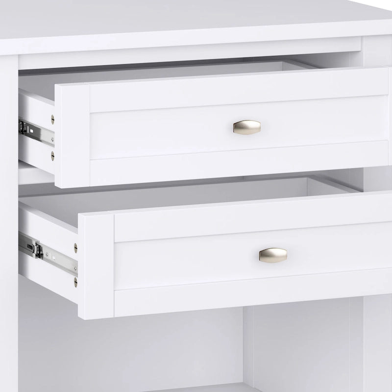 WYNDENHALL Norfolk 24 inch Wide Transitional Bedside Nightstand Table - 24 Inches wide