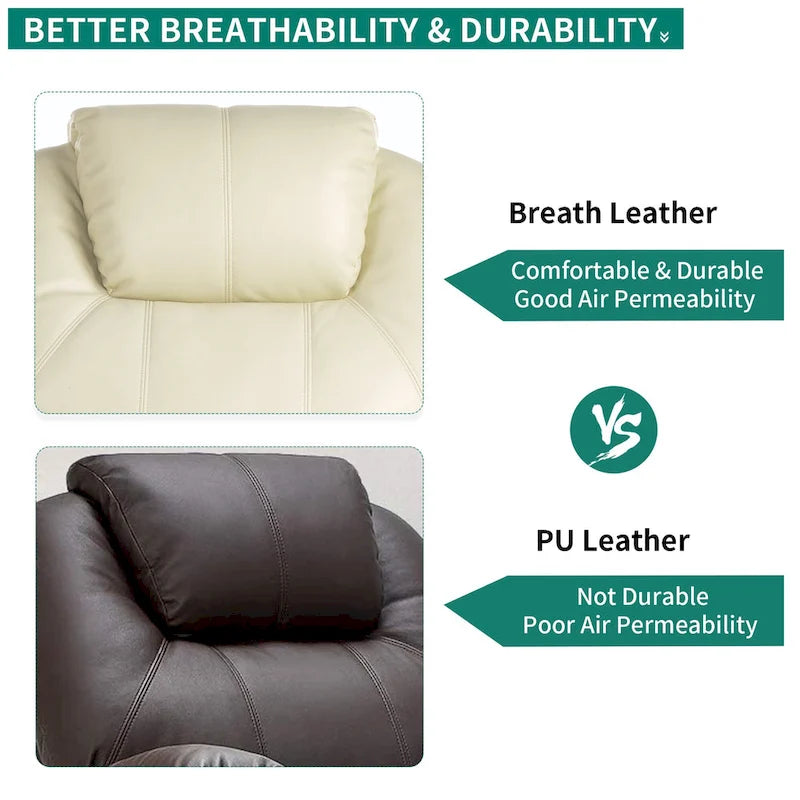 Moasis PU Massage Reclining Living Room Chair Power Lift Recliner Chair