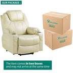 Moasis PU Massage Reclining Living Room Chair Power Lift Recliner Chair