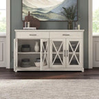 Lennox 60W Farmhouse TV Stand for 75 Inch TV by Bush Furniture