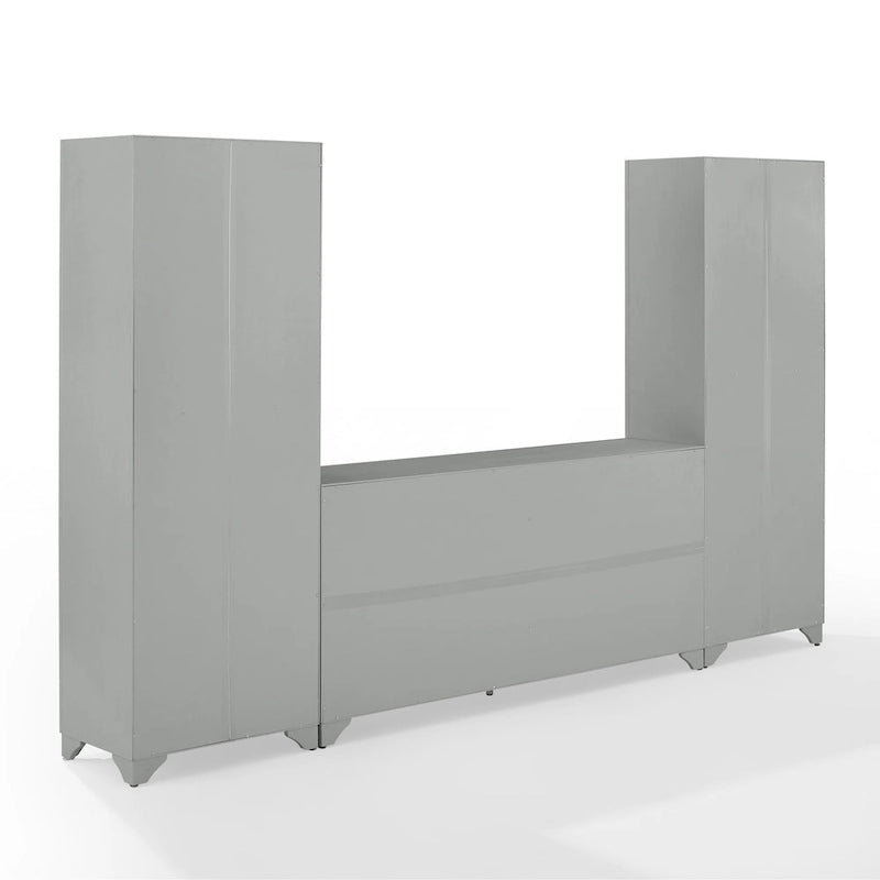 Crosley Tara 3-piece Sideboard and Pantry Set - 15x108.5x67.75