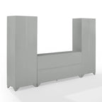 Crosley Tara 3-piece Sideboard and Pantry Set - 15x108.5x67.75